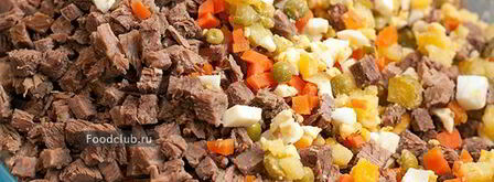 салат оливье с говядиной. Шаг 7