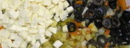 салат оливье с капустой. Шаг 4