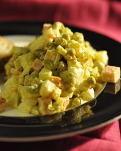 Салат Оливье с морковью