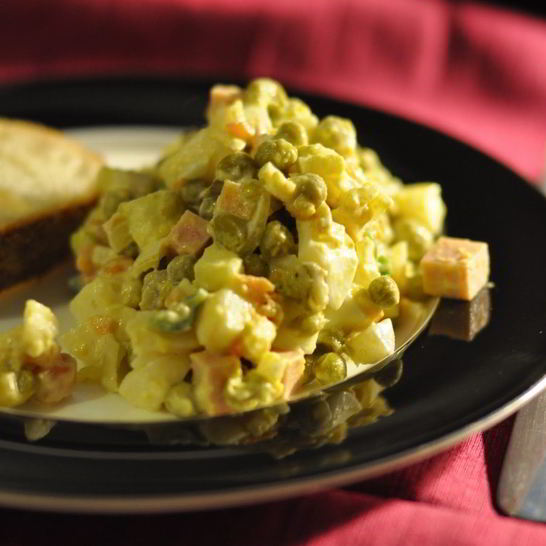 Рецепт салата оливье с морковью