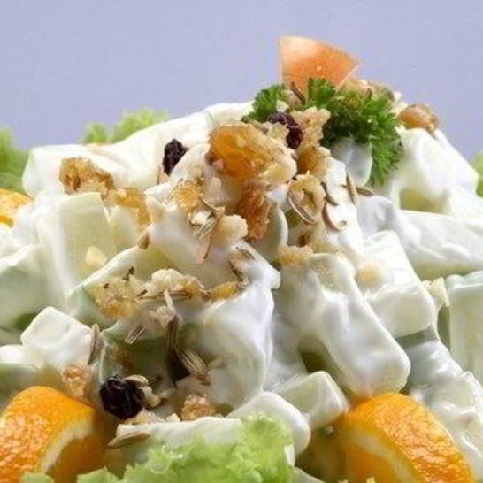 Рецепт салата оливье с ветчиной и ананасом