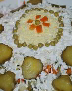 Салат Оливье со сметаной