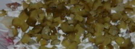 салат оливье со сметаной. Шаг 5