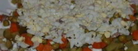 салат оливье со сметаной. Шаг 8