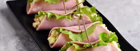 салат-закуска оливье в ветчине. Шаг 15