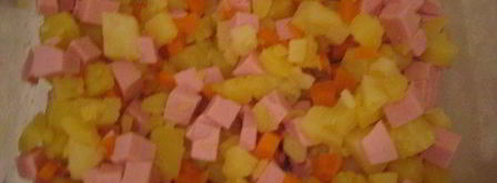 салат-желе оливье. Шаг 4