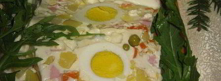 салат-желе оливье. Шаг 10