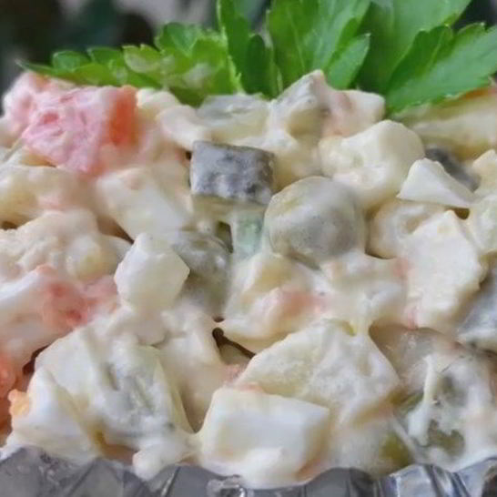 Рецепт традиционного салата оливье