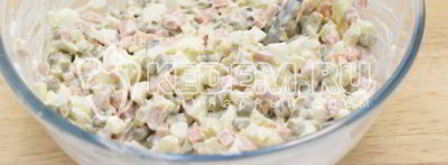 заливное оливье. Шаг 7