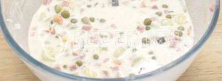 заливное оливье. Шаг 8