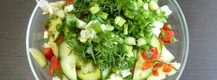 овощной салат с сыром. Шаг 4