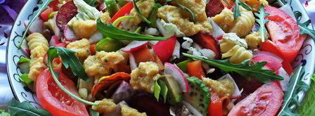 праздничный салат с пастой. Шаг 12