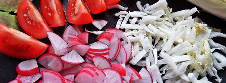 праздничный салат с пастой. Шаг 9