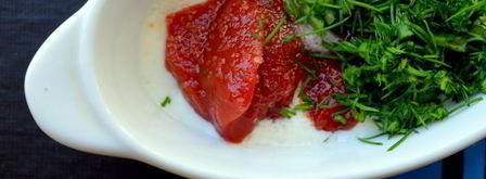 салат из овощей и фруктов с оригинальной заправкой. Шаг 5