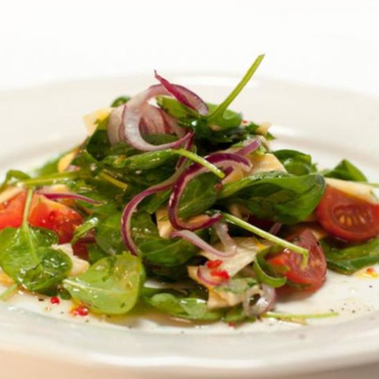 Рецепт салата из репы со шпинатом