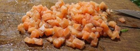 салат из семги с овощами. Шаг 5