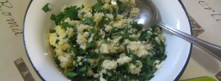 французский зеленый салат мимоза. Шаг 6