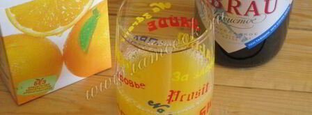 коктейль мимоза. Шаг 4