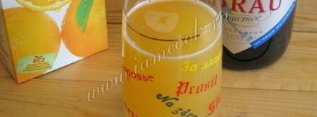 коктейль мимоза. Шаг 5