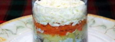 мимоза с консервой. Шаг 6