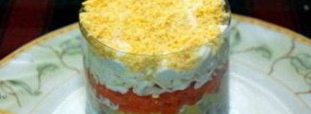 мимоза с консервой. Шаг 7