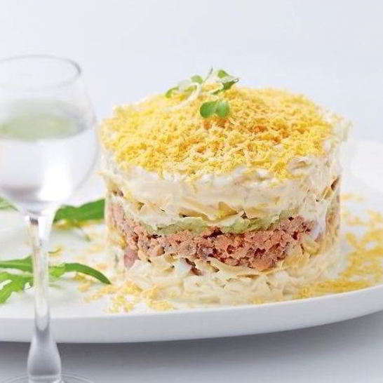 Рецепт мимозы с маслом