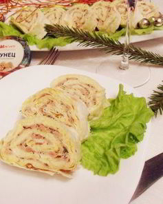 Мимоза в лаваше