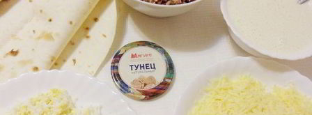 мимоза в лаваше. Шаг 11