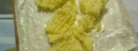 мимоза в рулете из лаваша. Шаг 11