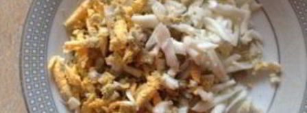 салат альтернативная мимоза. Шаг 3