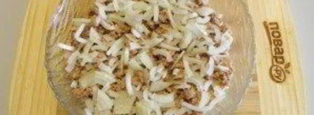 салат мимоза новогодний. Шаг 6