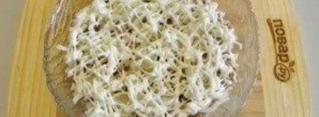 салат мимоза новогодний. Шаг 7