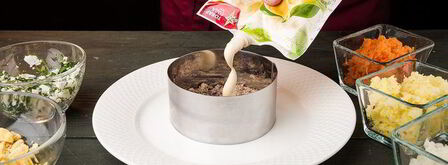 салат мимоза оригинальная. Шаг 6