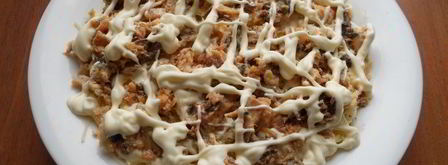 салат мимоза с картофелем и твердым сыром. Шаг 5