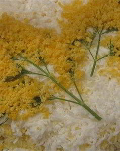 Салат Мимоза с лососем