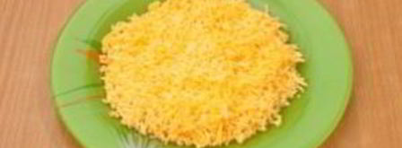 салат мимоза с плавленым сыром. Шаг 7