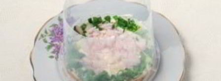 салат мимоза с рисом. Шаг 4