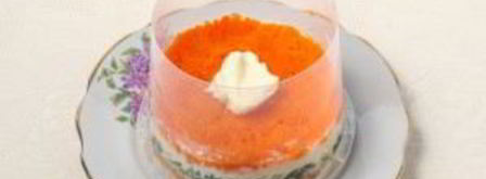 салат мимоза с рисом. Шаг 6