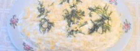 салат мимоза с сельдью. Шаг 7