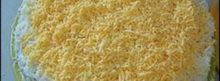 салат мимоза с тунцом. Шаг 14