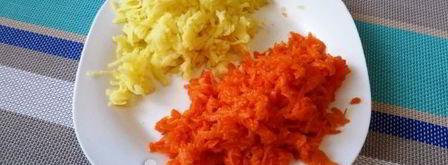 салат мимоза со шпротами. Шаг 7