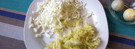 салат мимоза со шпротами. Шаг 8