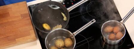 салат мимоза в новом стиле. Шаг 3