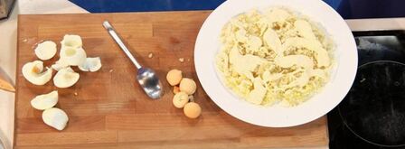 салат мимоза в новом стиле. Шаг 7