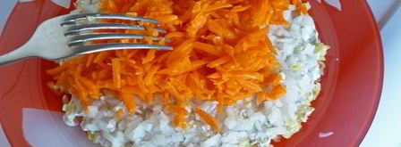 слоеный салат мимоза. Шаг 14