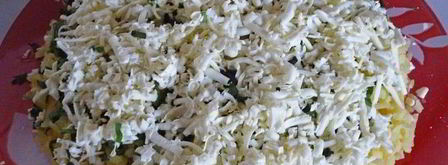 слоеный салат мимоза. Шаг 22