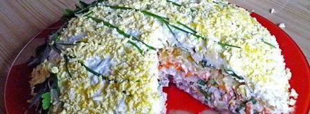 слоеный салат мимоза. Шаг 29