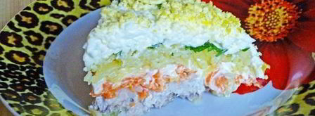 слоеный салат мимоза. Шаг 30