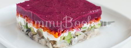 диетическая селедка под шубой без майонеза и картошки. Шаг 13