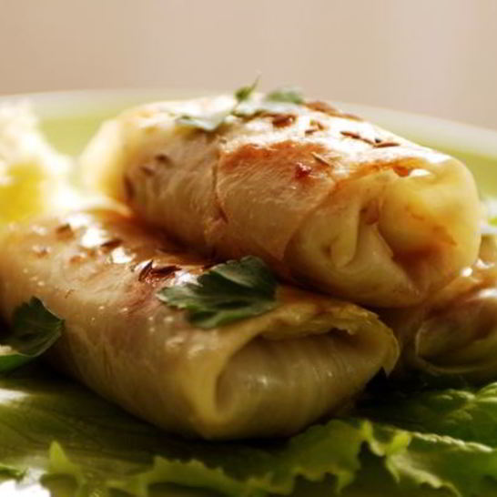 Рецепт голубцов под шубой с мясным фаршем